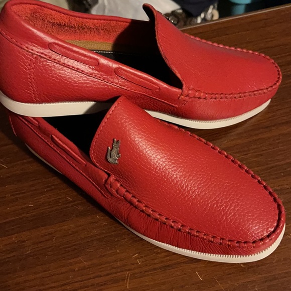 100 % leather f man size 8 color red. main image 6